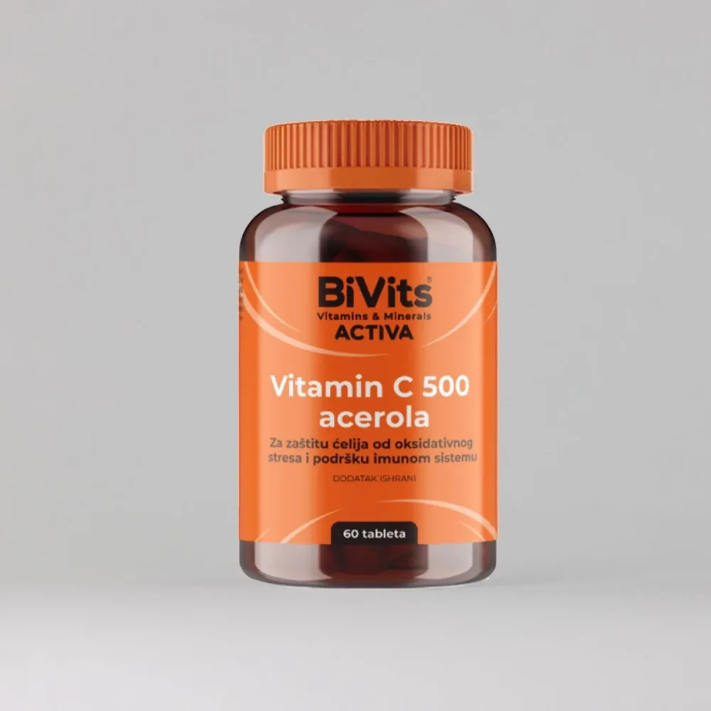 BiVits Vitamin C 500 acerola , 60 tableta