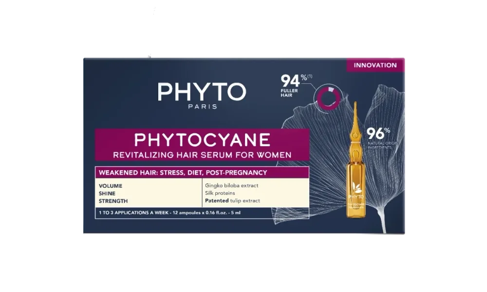 Phyto PHYTOCYANE tretman protiv reaktivnog ispadanja kose Ž 12x5ml