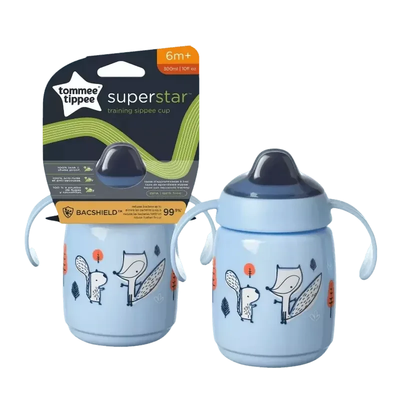 Tommee Tippee šalica s usnikom i poklopcem, 300 ml, 6mj+