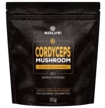 Solve Labs Cordyceps (Cordyceps sinensis) 10:1 extract powder, 30g