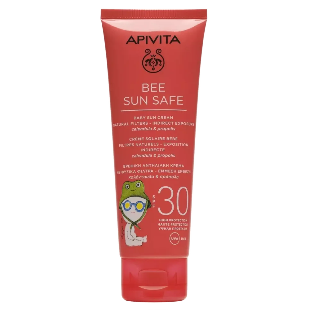 APIVITA Bee sun safe krema za bebe > 6 mjeseci SPF30, 100 ml