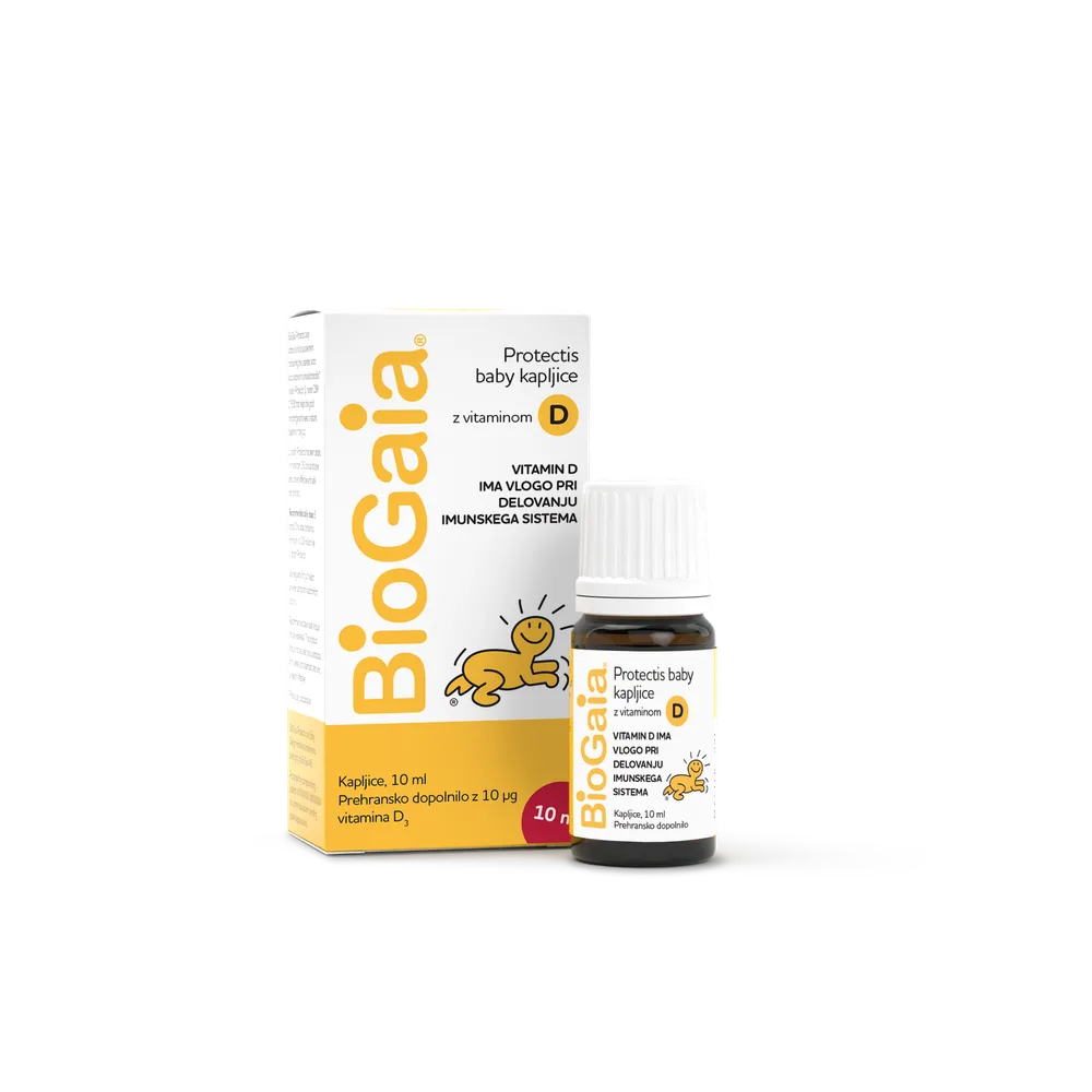 Biogaia Protectis Baby kapi s vitaminom D, 10 ml