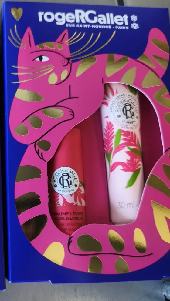 Roger&Gallet Gingembre Rouge set – krema za ruke 30 ml + balzam za usne 3,5 g