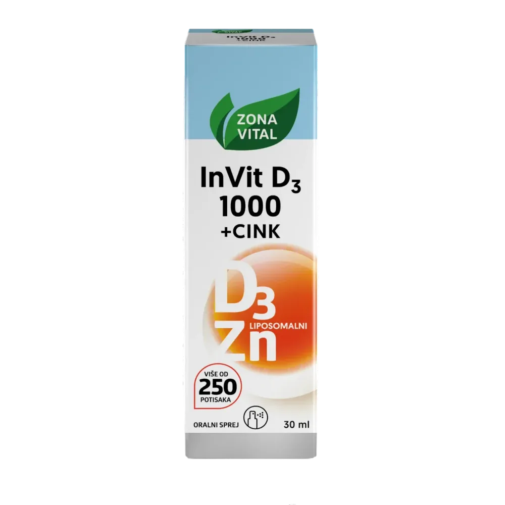 ZONA VITAL InVit D3 1000+cink, 30 ml